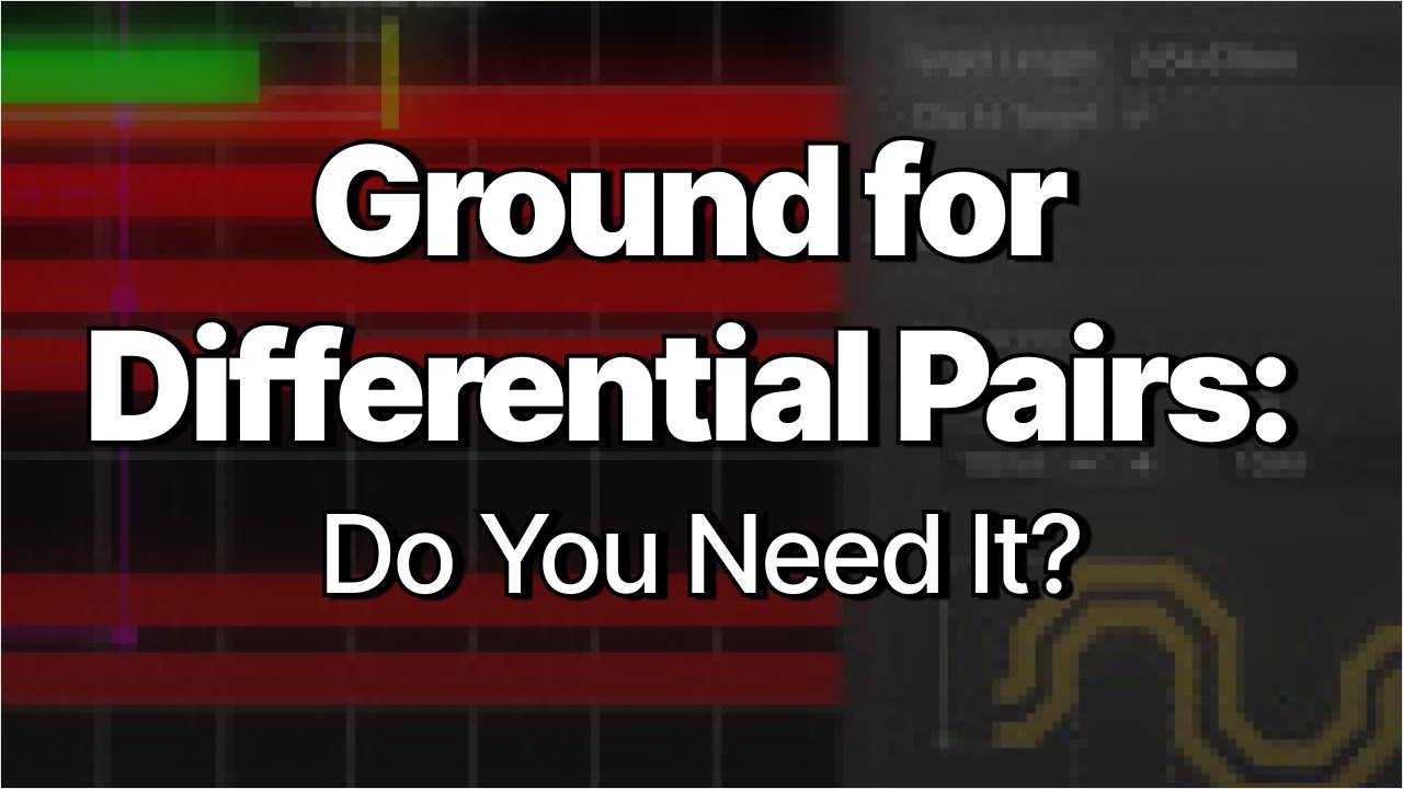 Действительно ли вам нужно заземление для дифференциальных пар?