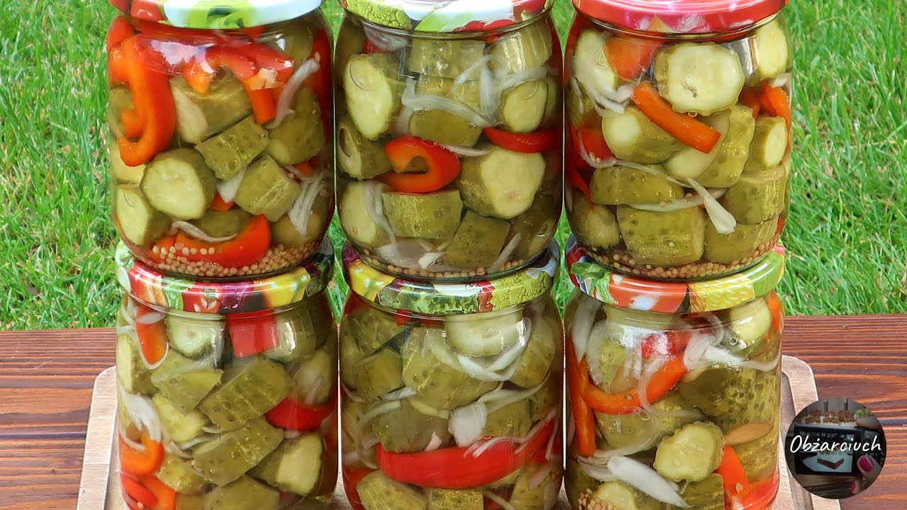 Koreczki ogórkowe do słoików na zimę