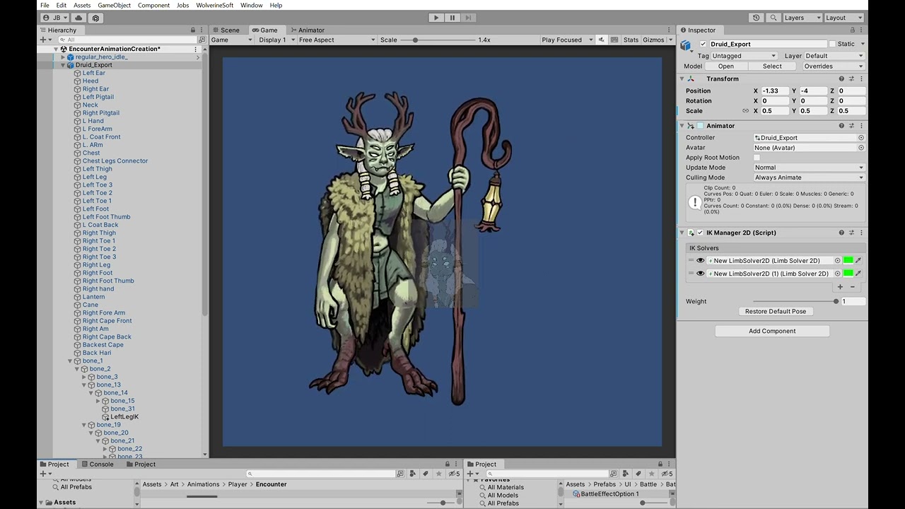 Player Idle Rigged Animation Showcase