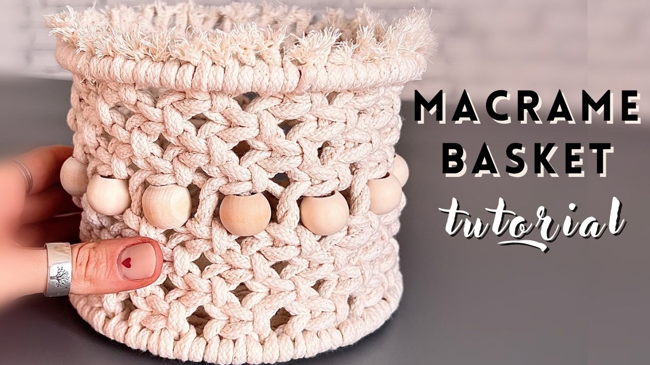Корзина макраме своими руками! Самый простой мастер-класс