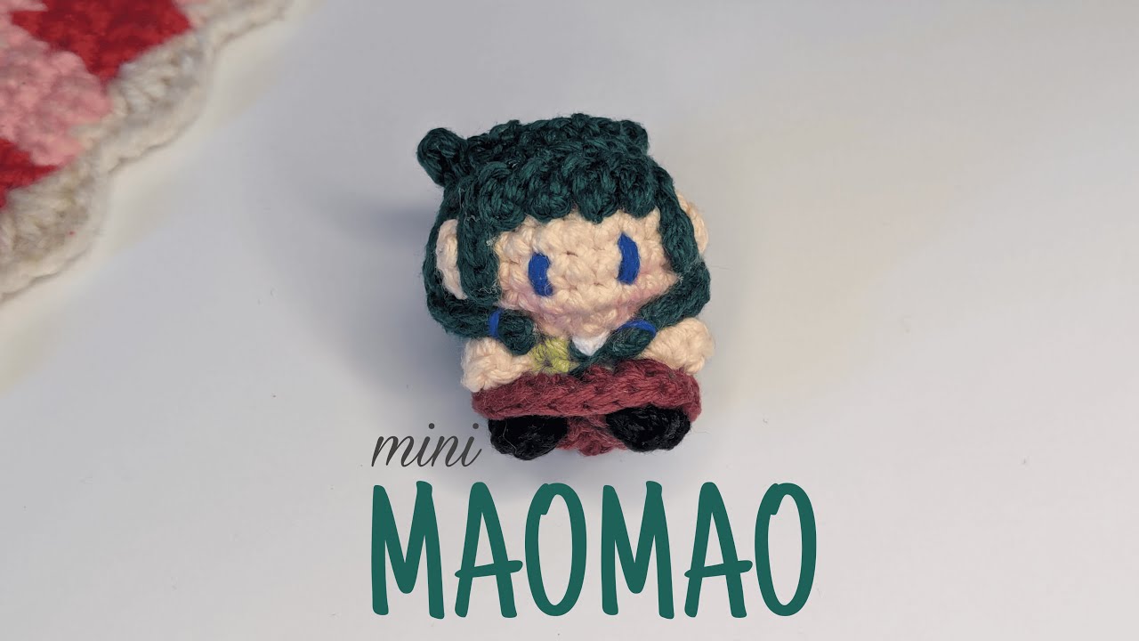 Mini Maomao a crohet Keychain /Los Diarios de la Boticaria/Keychain Crochet/Sub. Ingles| Little Hope