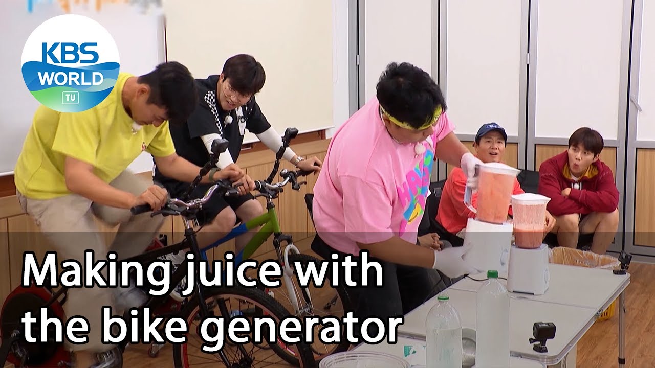 Making juice with the bike generator (2 Days & 1 Night Season 4) | KBS WORLD TV 210829