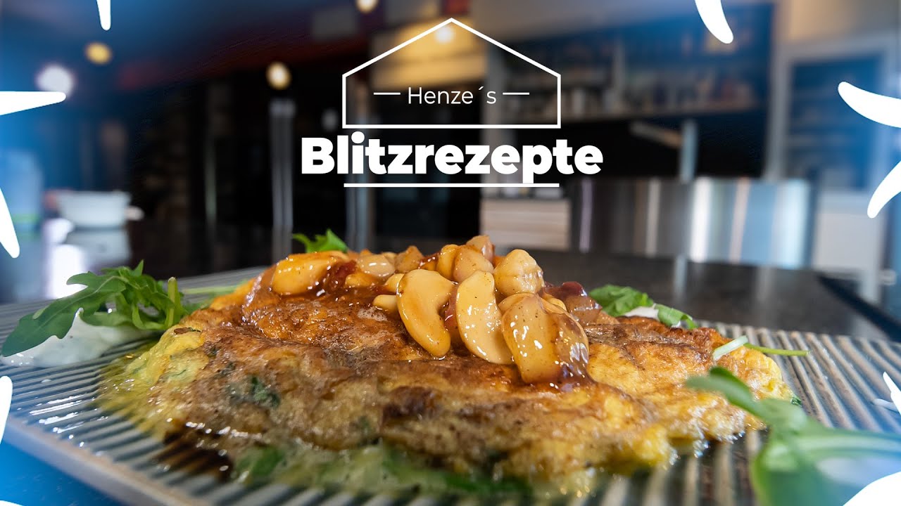 ⚡ HENZES BLITZREZEPTE | Käseomelette mit süß-scharfen Nüssen