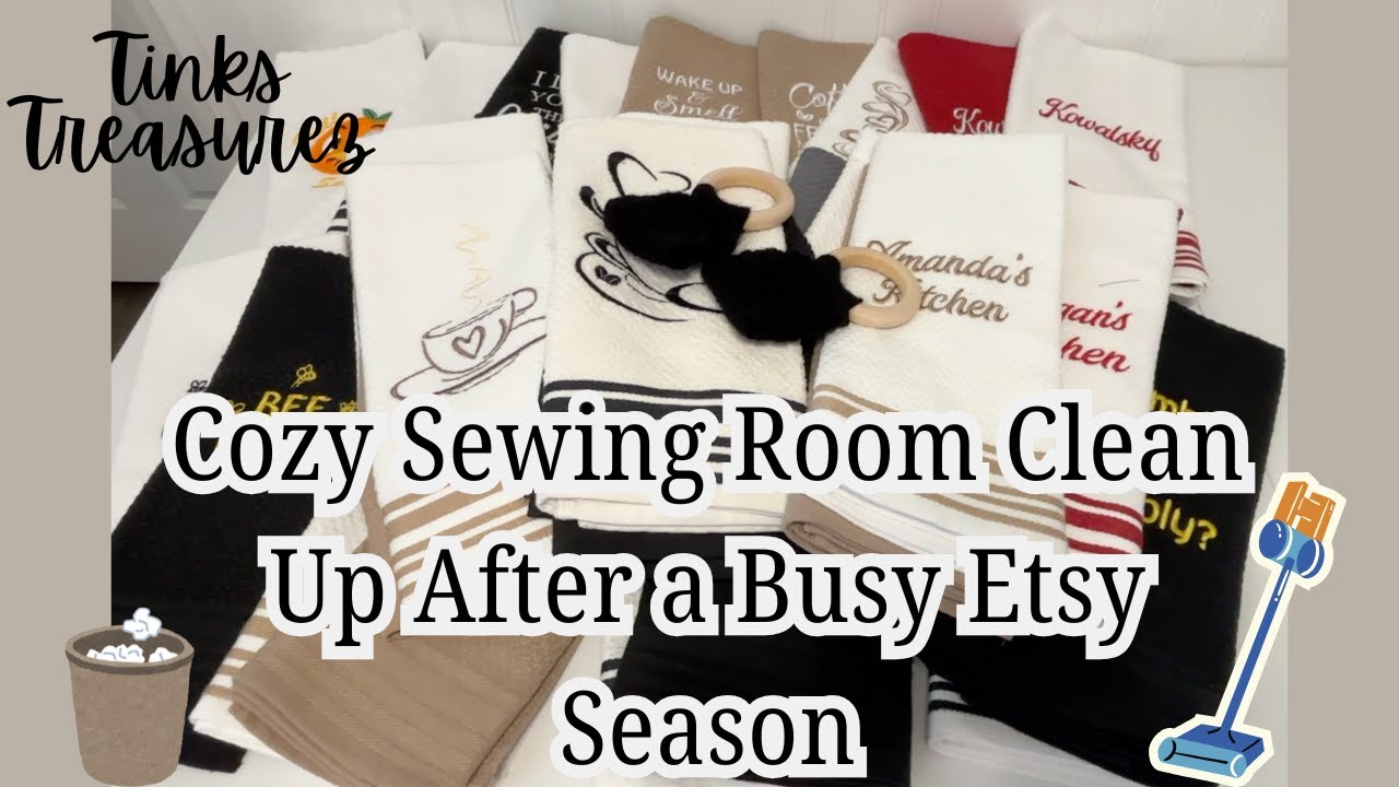 Cozy Sewing Room Clean Up After a Busy Etsy Season