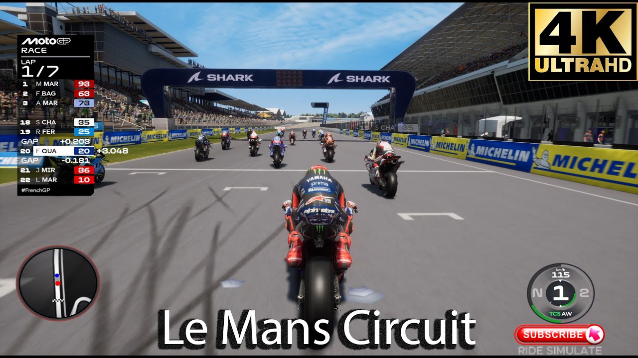 MotoGP 25: Fabio Quartararo at Home! MotoGP 25 French GP at Le Mans Circuit [4K60FPS]