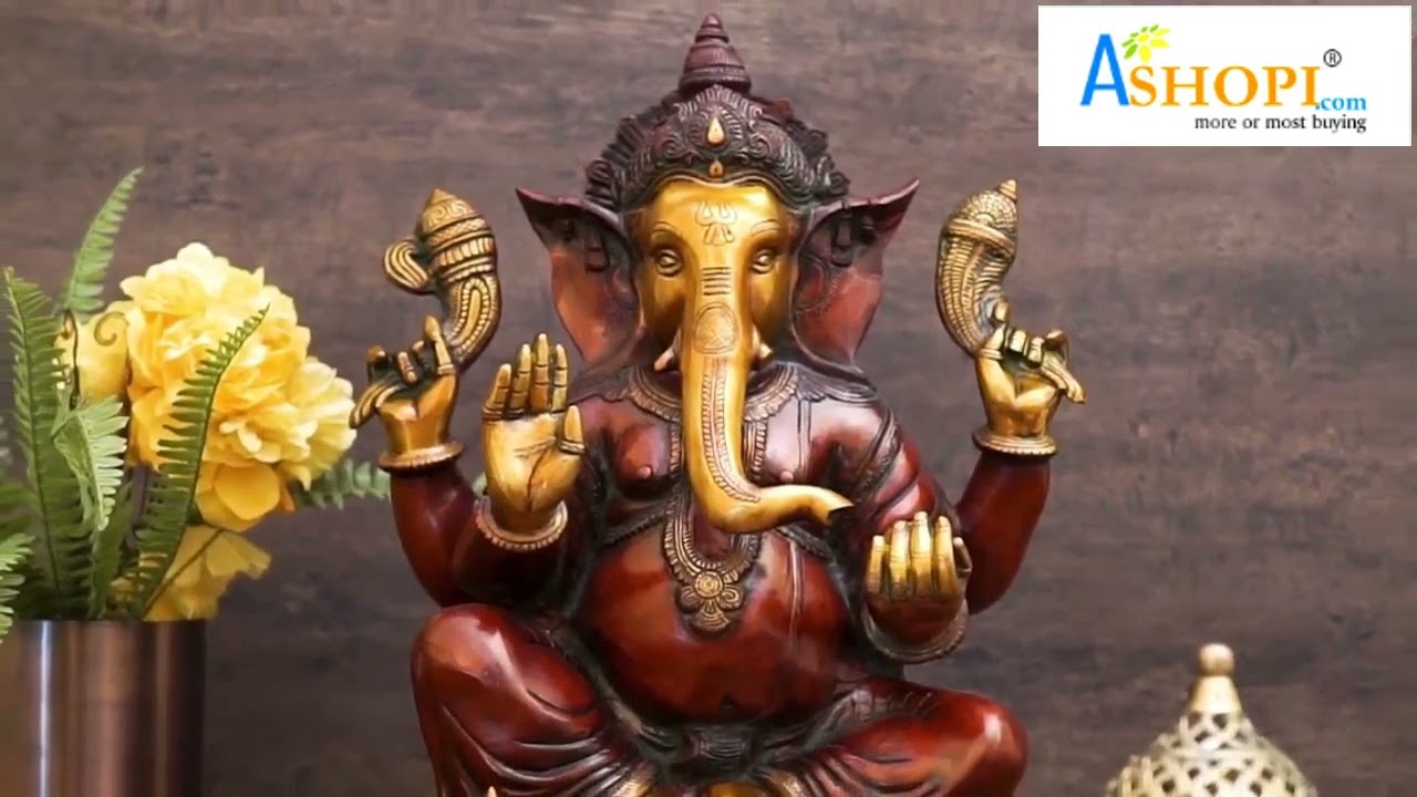Customized Brass Ganesh Murti - Brass Ganesh Sculpture For Temple Decoration #gifting Statue