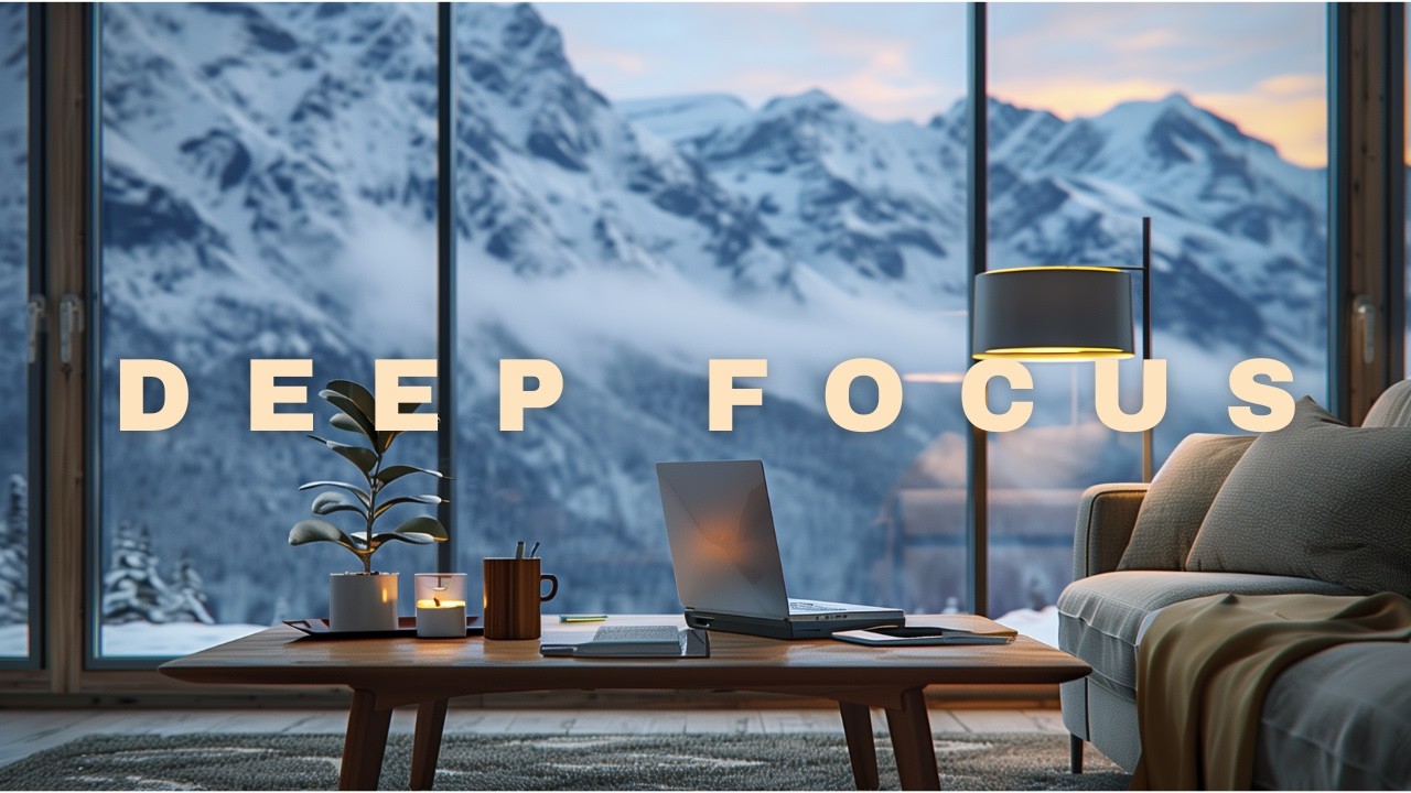 1 Hour Deep Focus Music | Cozy Winter Workspace for Study & Productivity