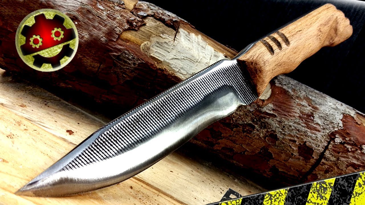 Как сделать нож Bushcraft со старым инструментом.