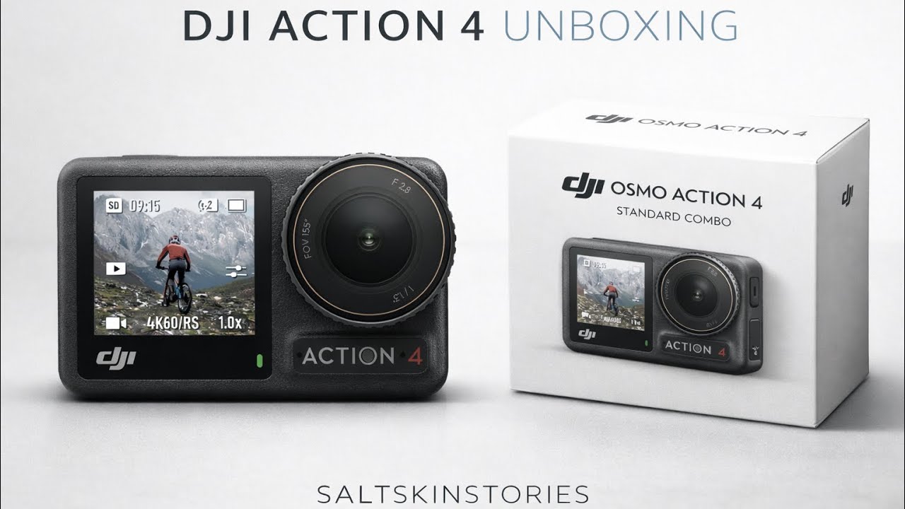 Unboxing my new DJI Osmo Action 4 | I got this action camera for just ₹22000 #dji #djiosmoaction4 