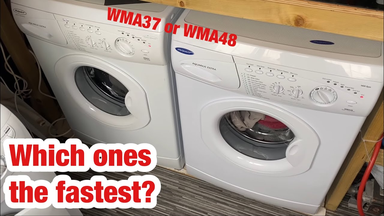 Hotpoints WMA37 & WMA48 Aquarius Extra washing machine || Spin race! Will it be close?