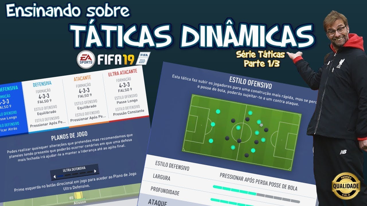 Ensinando TÁTICAS DINAMICAS - FIFA19