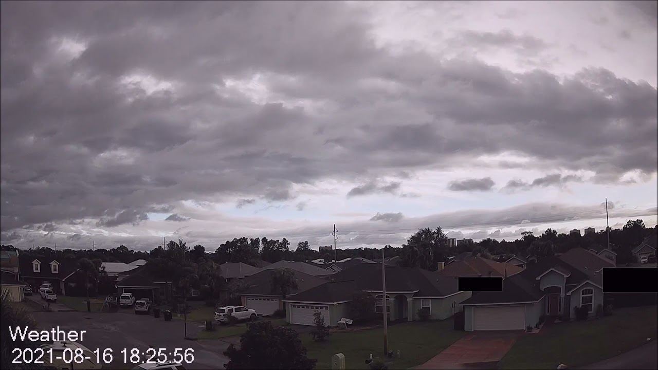 Tropical Storm Fred Time Lapse Panama City Beach