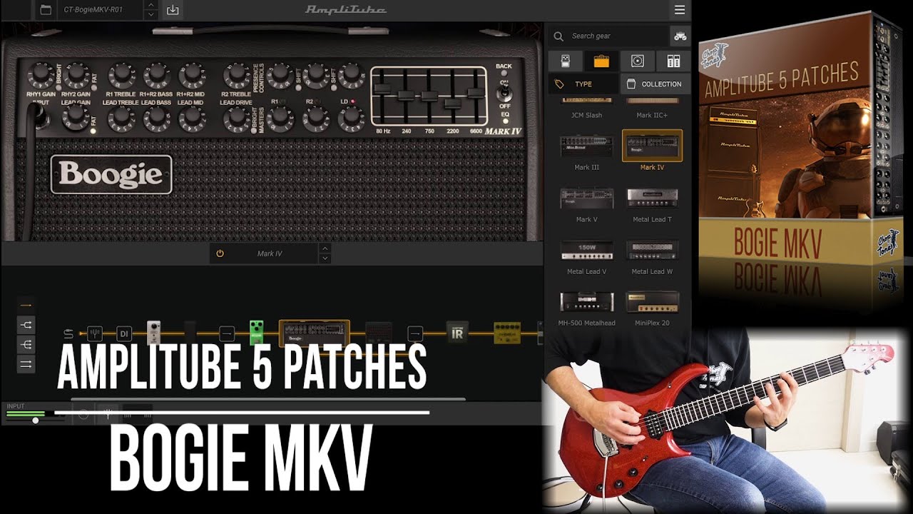 Mesa Boogie Mark V Amp Pack for Amplitube 5 | Playthrough Demo (Bogie MKV)