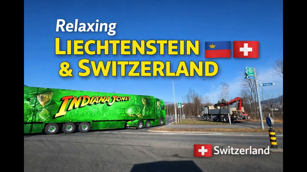 Relaxing Drive Through Liechtenstein & Switzerland 🇱🇮🇨🇭 | Scenic Alpine POV (No Talking) [4K]