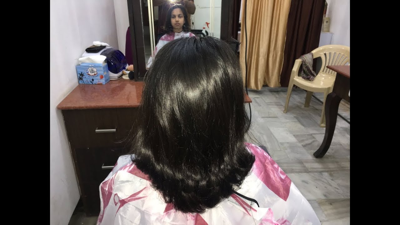 SLIDING HAIR CUT OR 45 DEGREE TUTORIAL IN HINDI