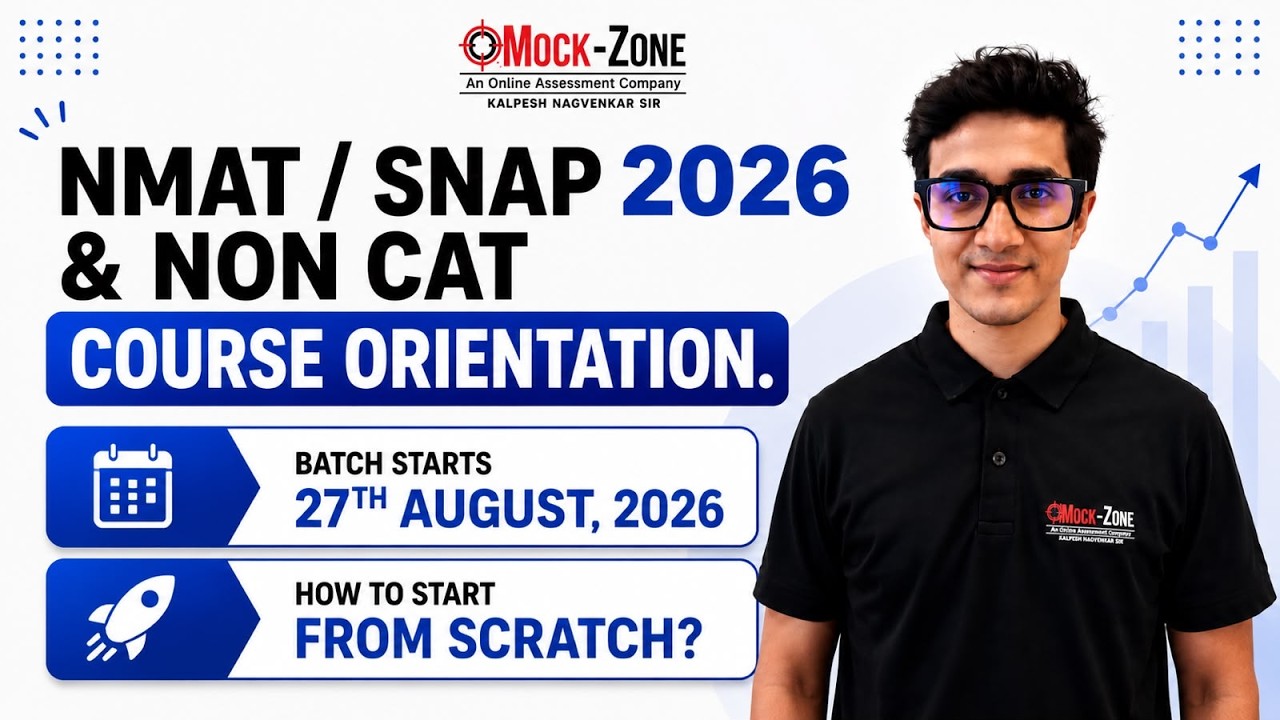 NMAT & SNAP 2026 Non-CAT Course Orientation | Final Batch Live &ndash; Mock Zone