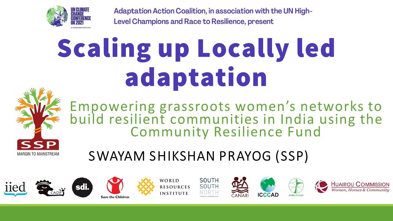 Empowering grassroots women's networks to build resilient communities in India using the CRF
