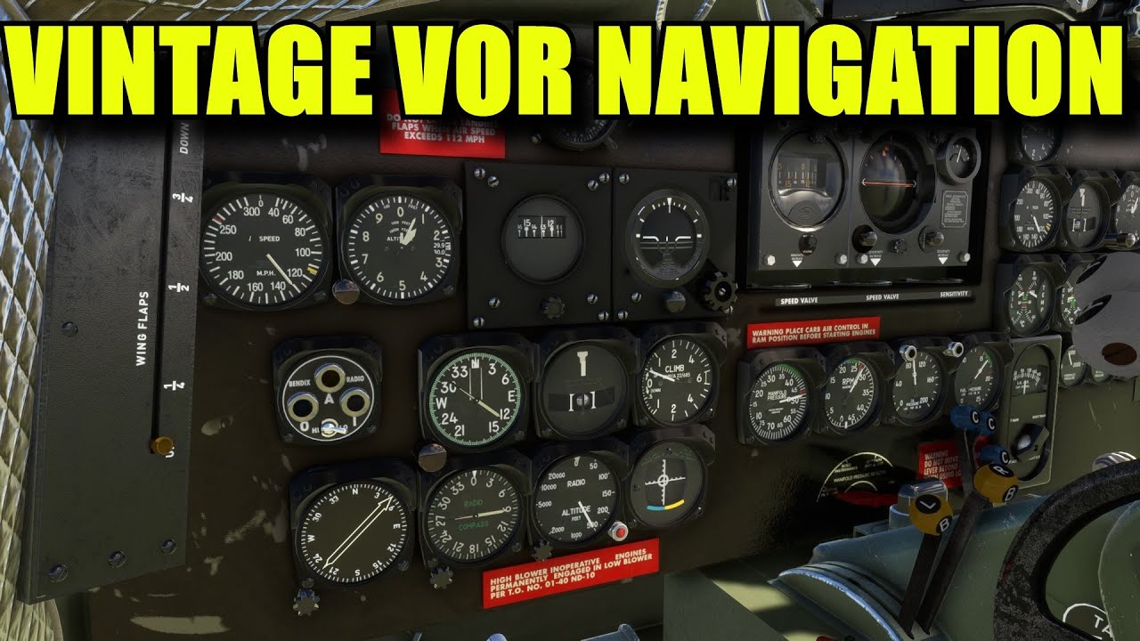 FS2020: Навигация VOR старой школы в винтажных Douglas и DC-3 | Возвращение к основам с MSFS, час...
