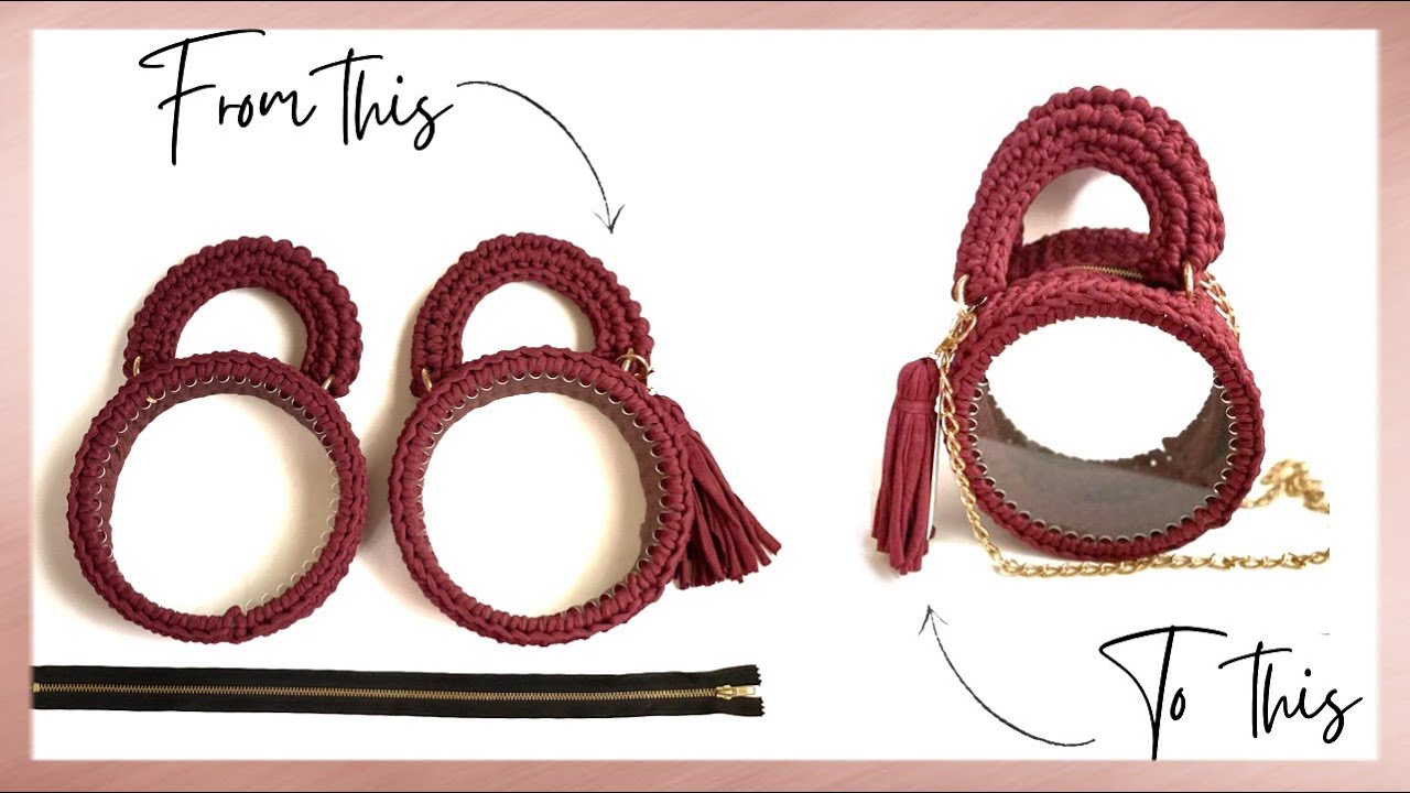 SEWING A ZIPPER ONTO MY CROCHET BAG || @debbieotoo