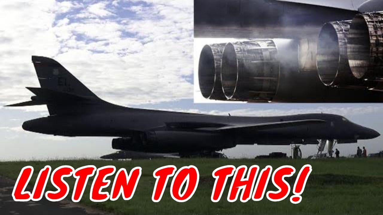 🇺🇸 Rockwell B-1B Lancer Engine Shutdown
