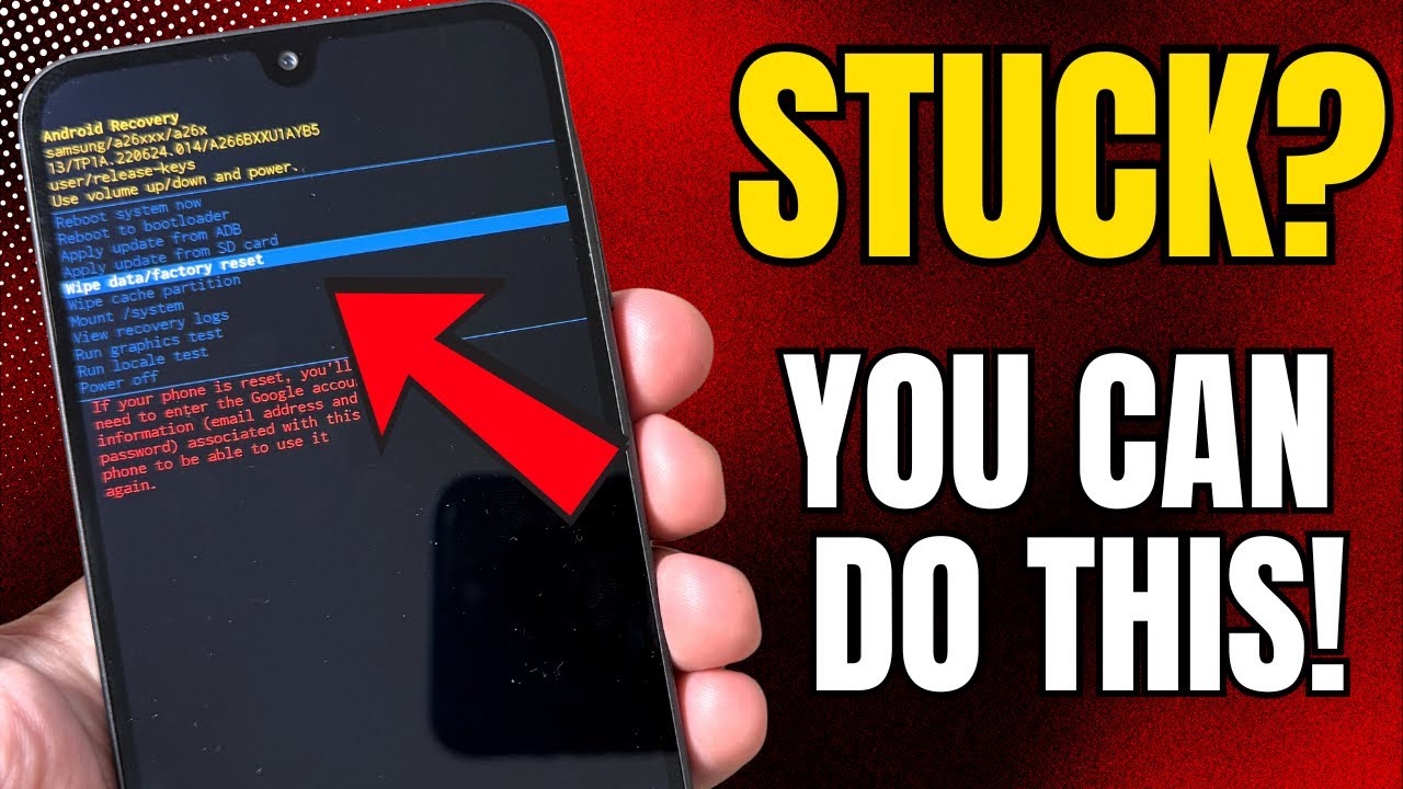How to HARD RESET Samsung Galaxy A26 5G