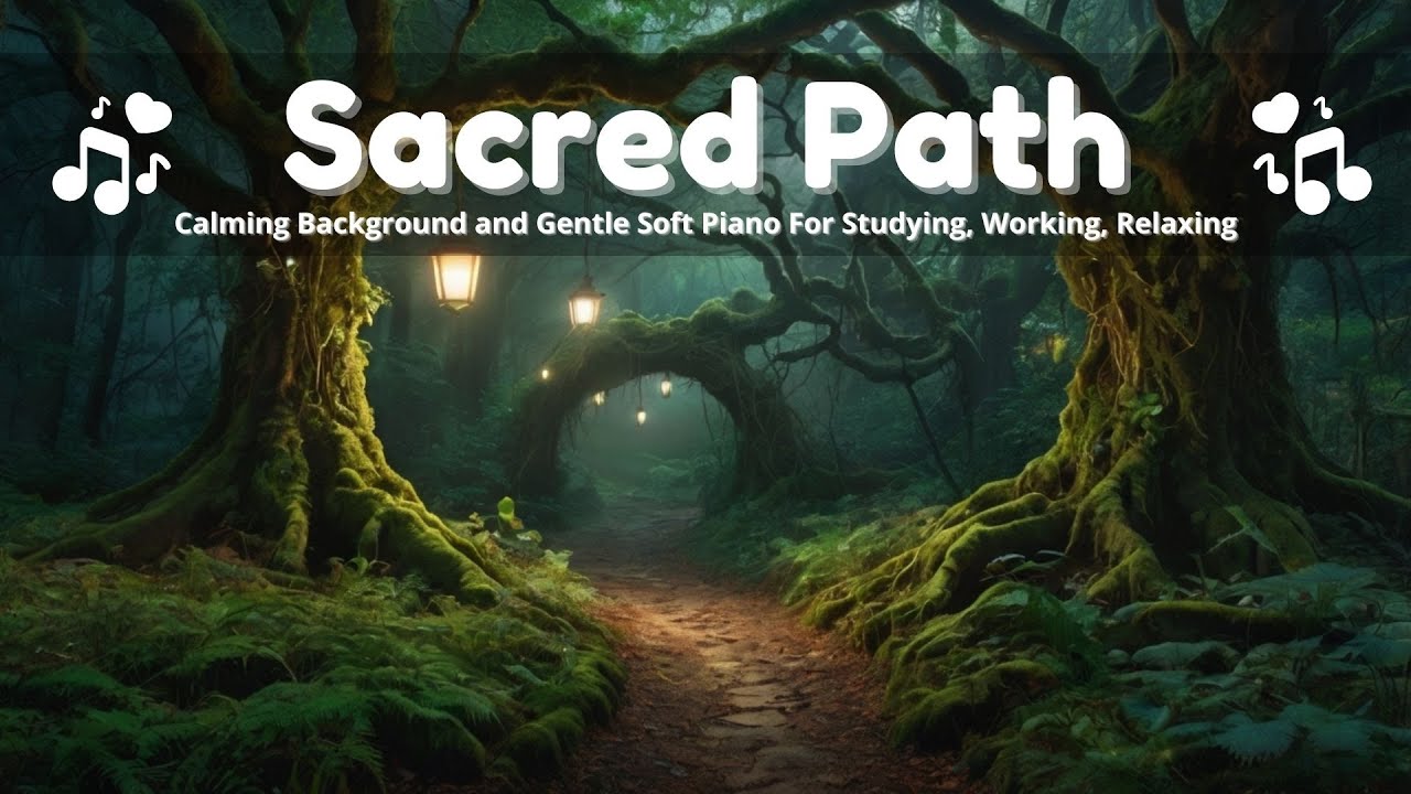 Sacred Path - Slow Piano For Healing, Studying, Working, Chill, Learning, Coding, Calm, Chill, Relax