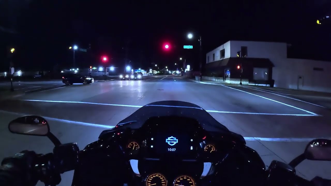 Night ride | POV 4k|  Harley Davidson Road Glide
