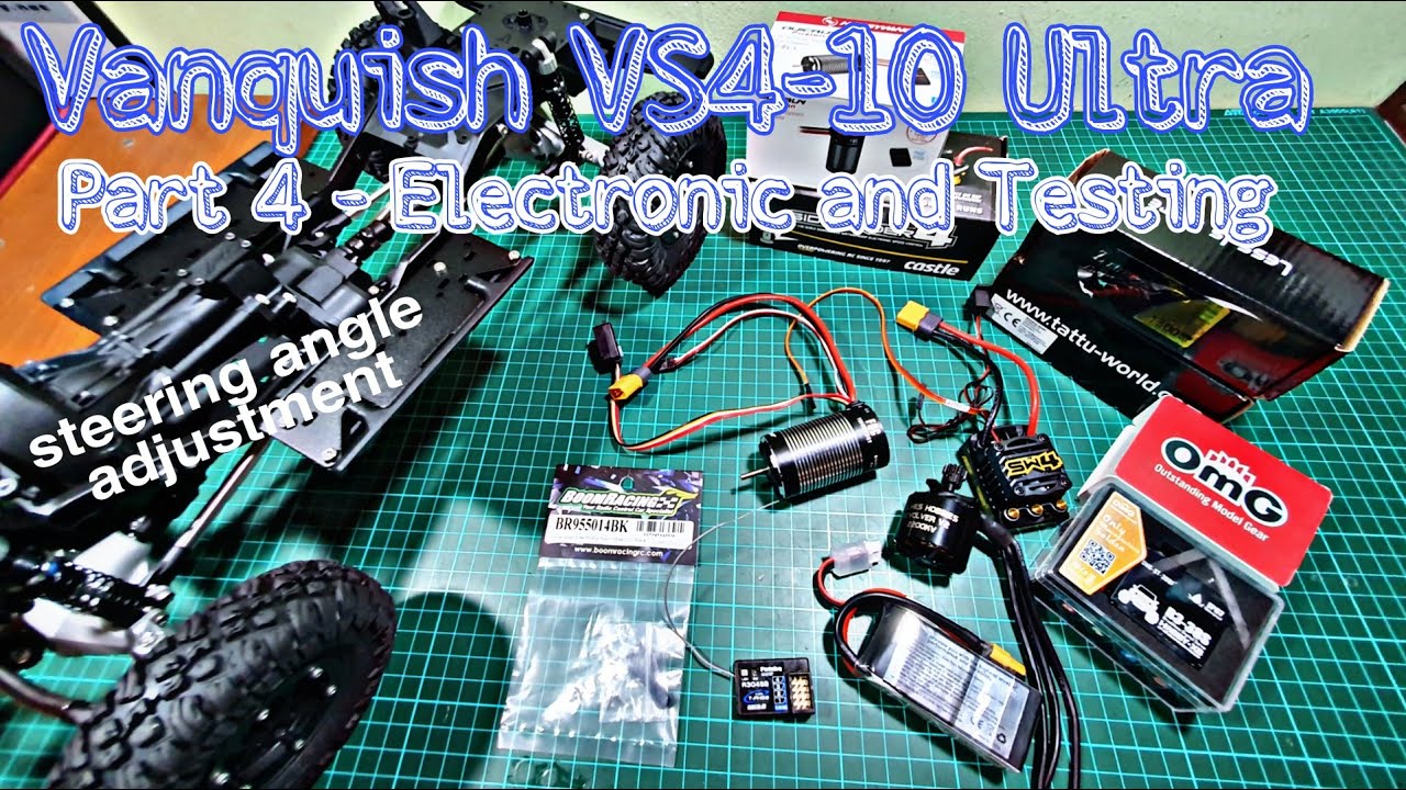 Vanquish VS4-10 Ultra Part - 4 Electronic and Testing (steering angle adjustment)