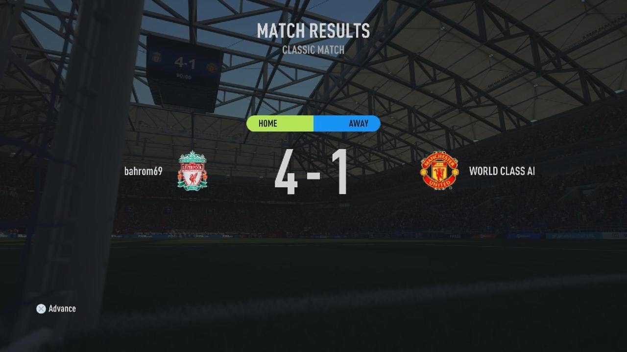 FIFA 22 PS5 Liverpool vs Manchester United PRE SEASON 2022 game