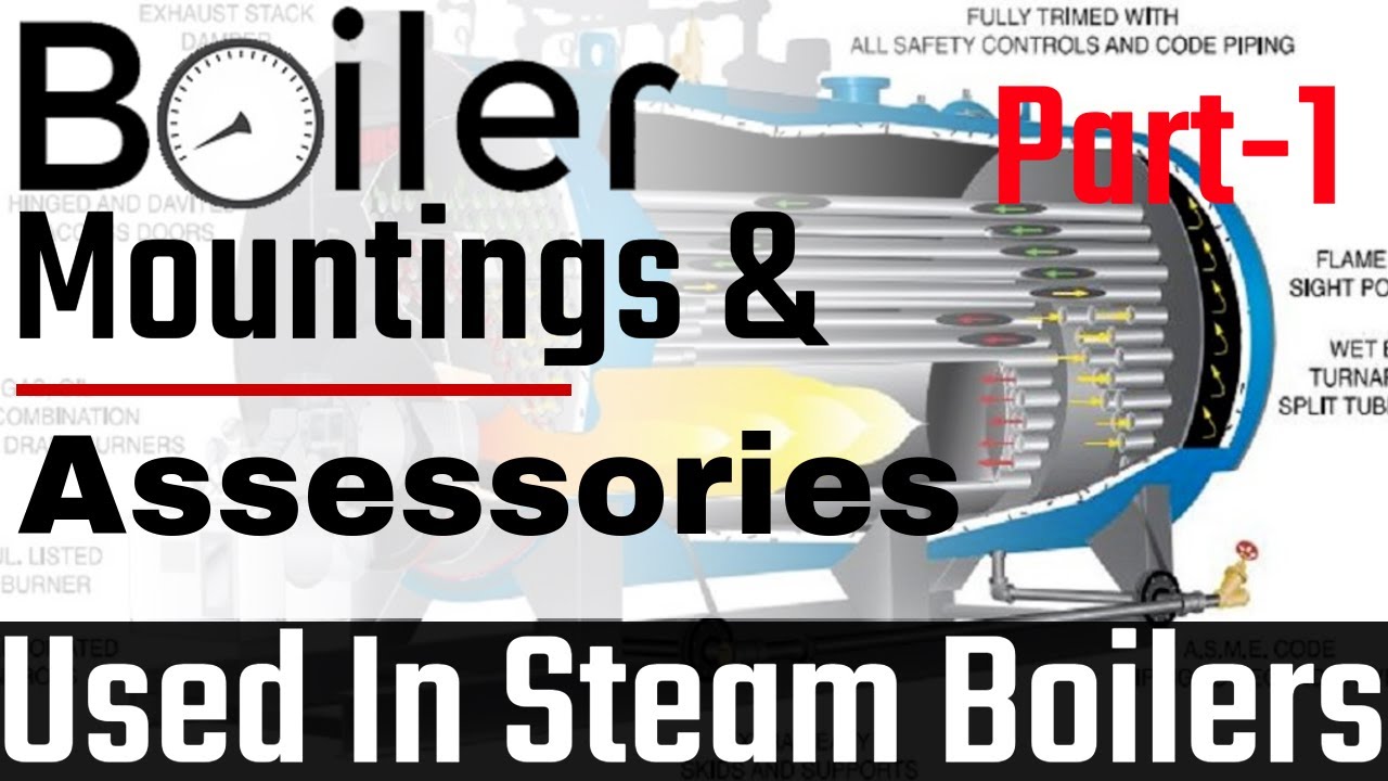 Boiler Mountings Used In Steam Boilers, Explained (Hindi)