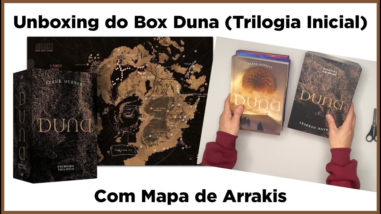 Unboxing do Box Duna (Trilogia Inicial) — Com Mapa de Arrakis