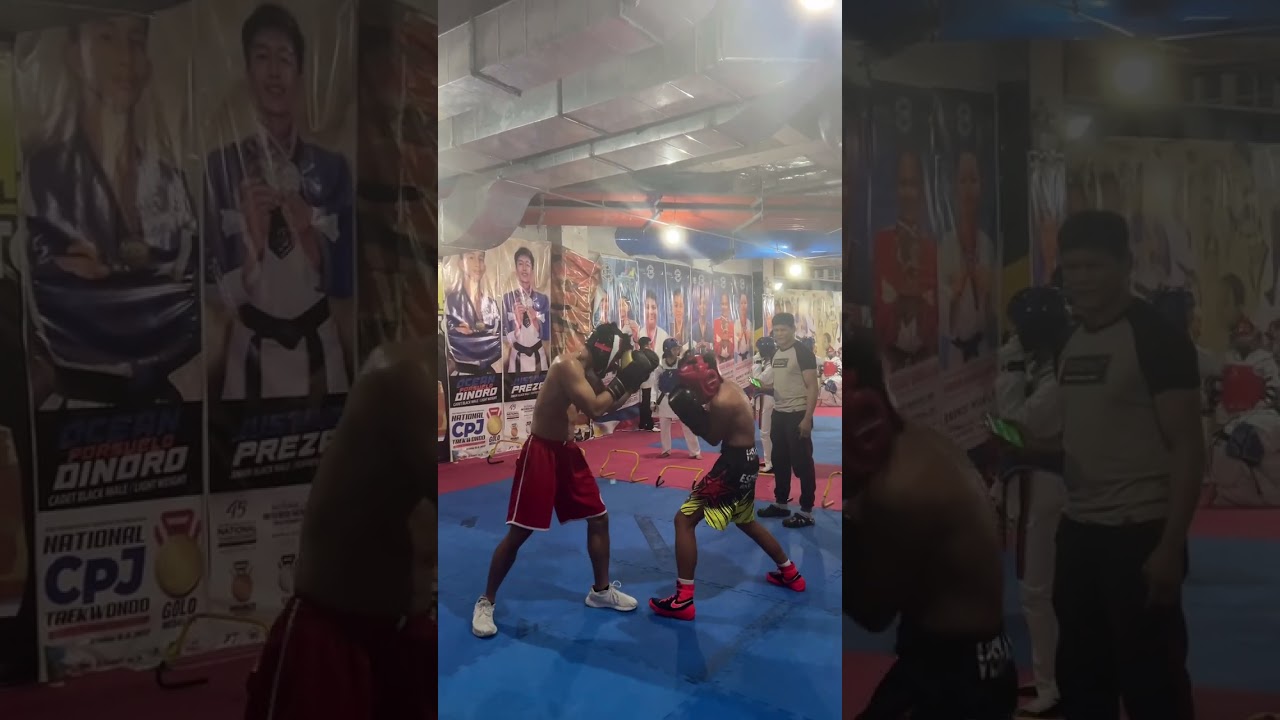 Helping a team mate get in shape for a tournament 💪 | Rex Tolentino Boxing