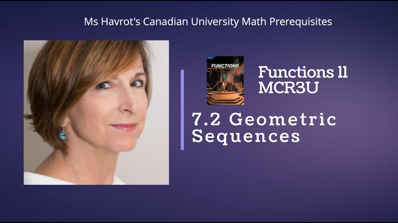 Functions 7.2  Geometric Sequences