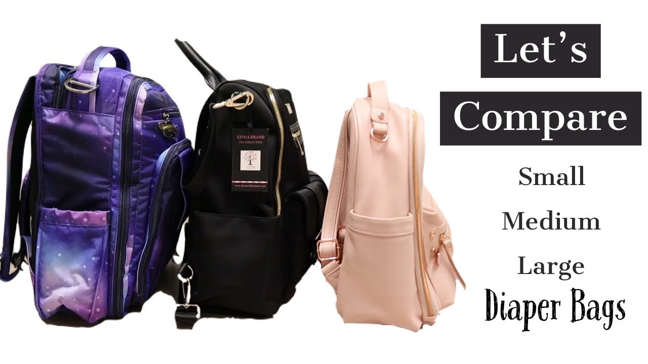 Let’s Compare // Small, Medium, & Large Diaper Bags