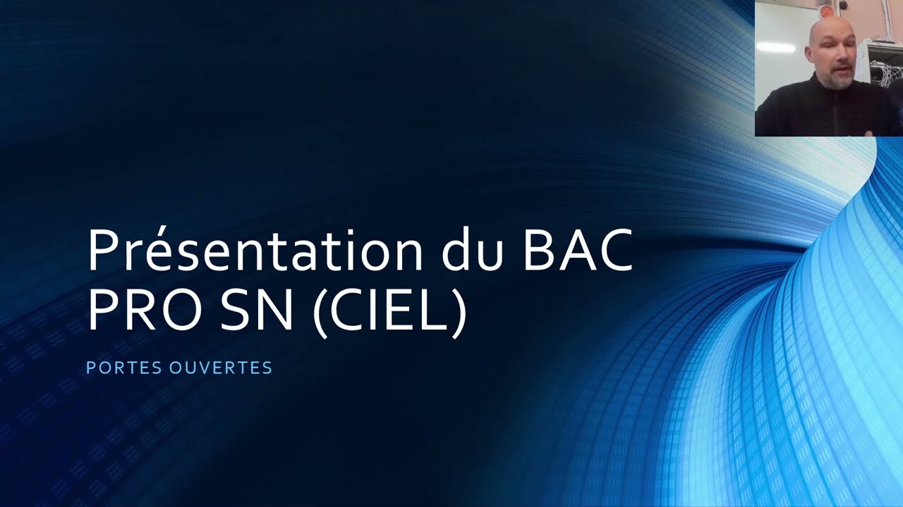 Présentation BAC PRO CIEL