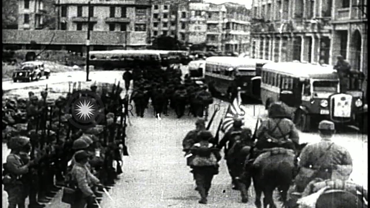 Japanese occupation of Hong Kong. HD Stock Footage