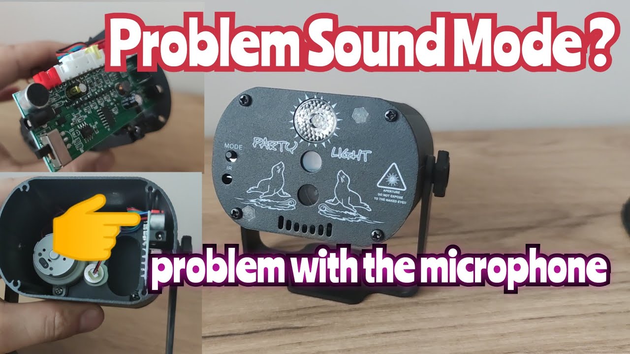 Problem with  sound mode? - 60 Patterns Laser Party Light Inside