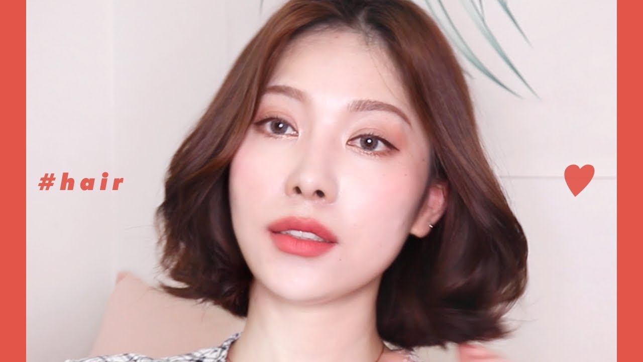 데일리 단발 고데기 연출법 How I curl my short hair (with a flat iron) / 디어제리