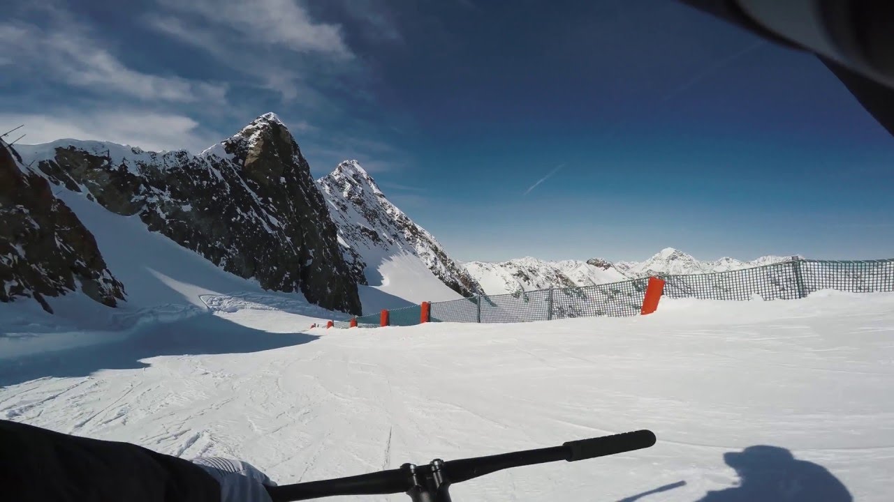 Stubaier Gletscher snowbike 4k Gopro Hero 4