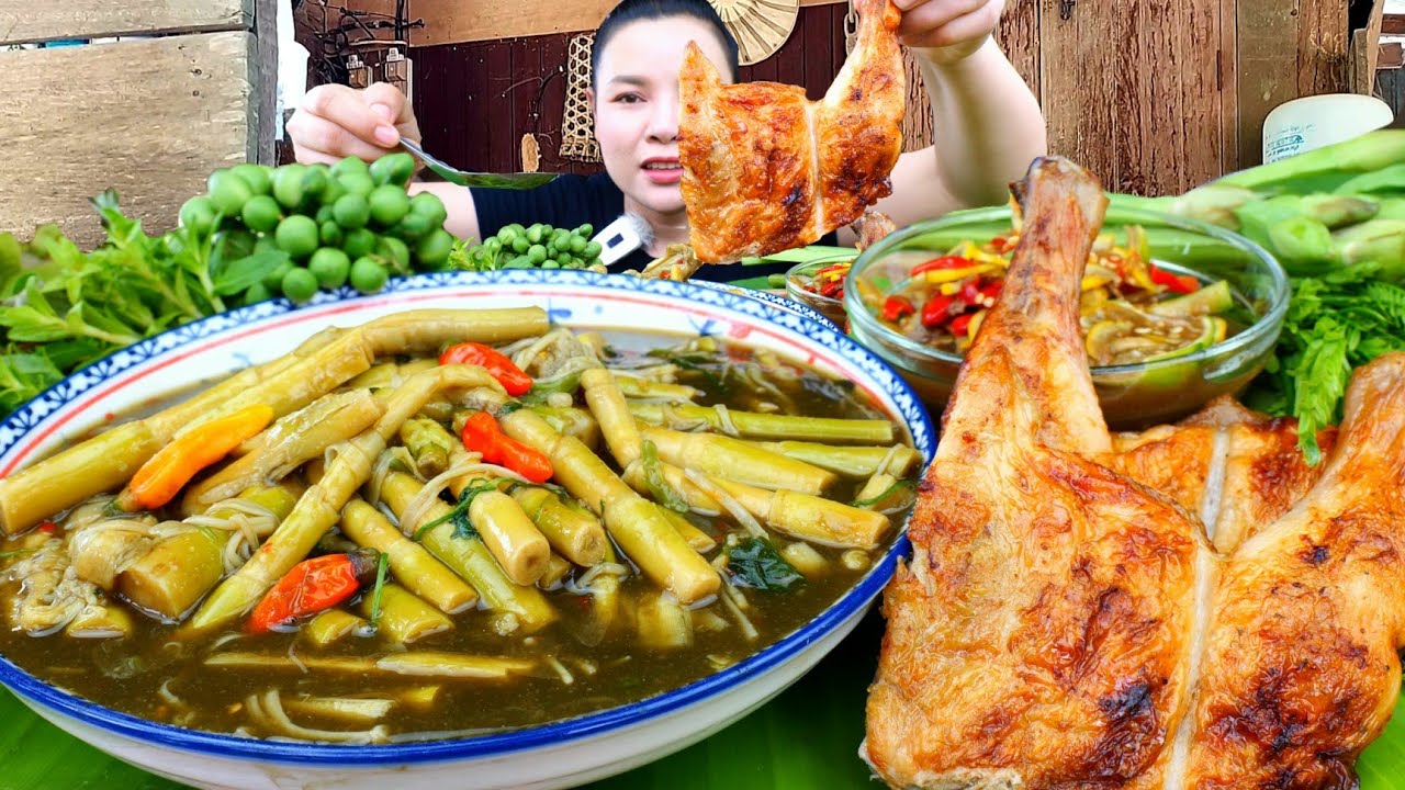 เเกงหน่อไม้สดซดฮ้อนๆกับปิ้งไก่ข้าวเหนียวฮ้อนๆเเซ่บลืมอิ่ม|ส้มซ่าพาเเซ่บ 9 เมษายน ค.ศ. 2025