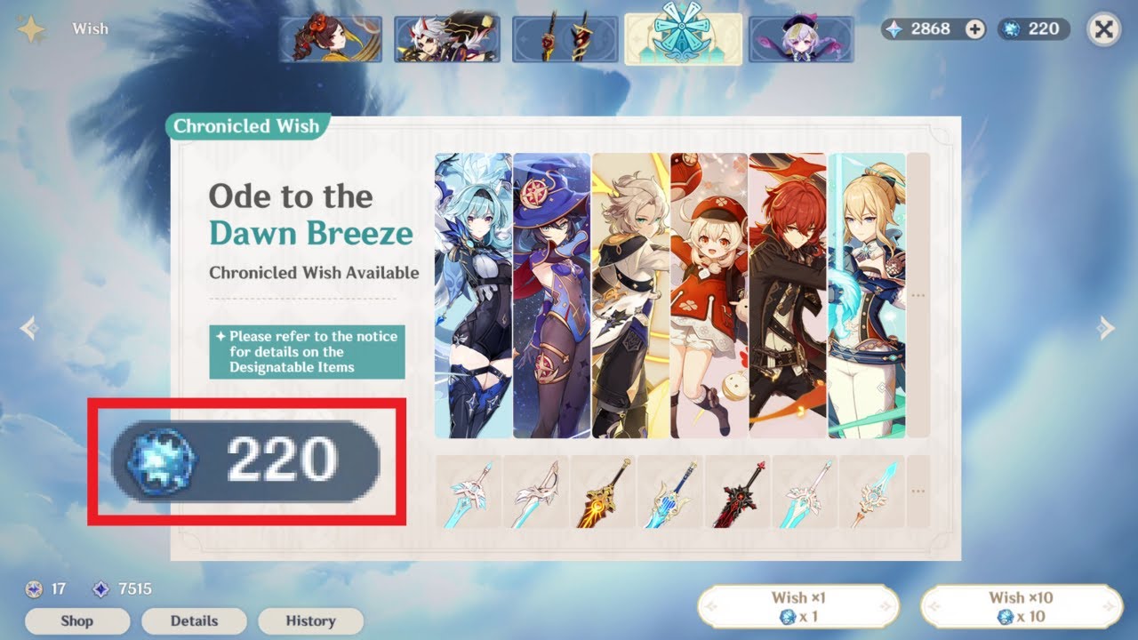 Spent 189 Wish since Standard Banner wont change because of CHRONICLED Banner | Genshin Impact