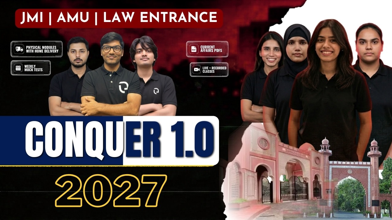 Crack JMI & AMU Law Entrance 2027: CONQUER 1.0! #amuballb2027 #legitprep #jmiballb #amuballb