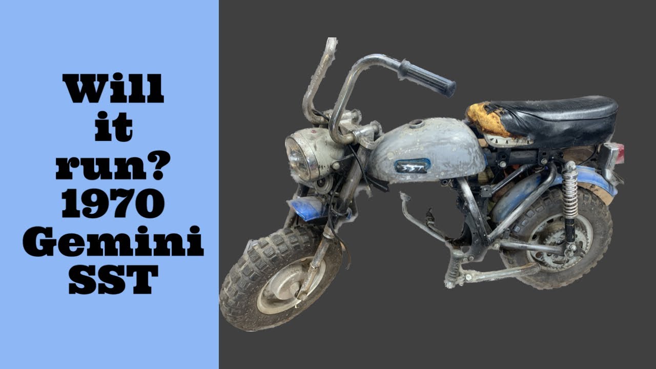 Мини-байк Gemini SST 50cc простоял много лет.
