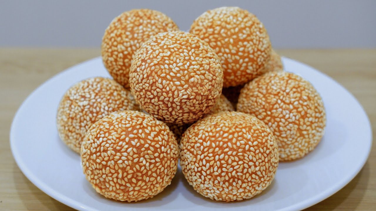 Sweet Potato Sesame Balls With Cheese Filling