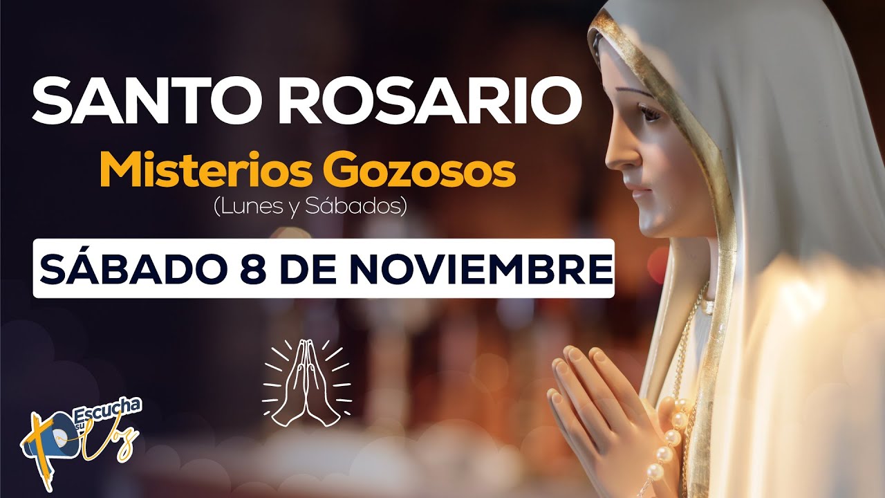 🌹Santo Rosario de hoy sábado 8 de noviembre de 2025 | Misterios gozosos📿#santorosario
