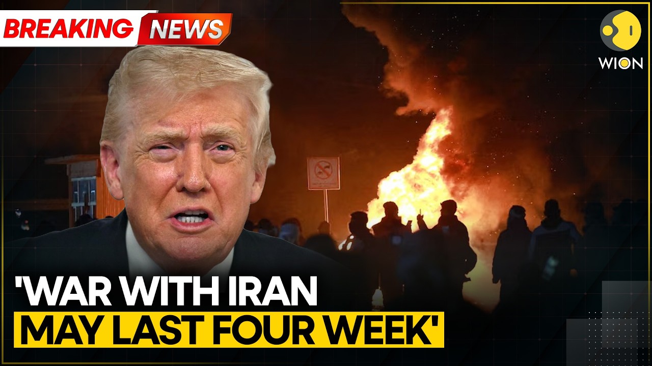 US-Iran War: Trump Says War With Iran Could Last Four Weeks | WION BREAKING