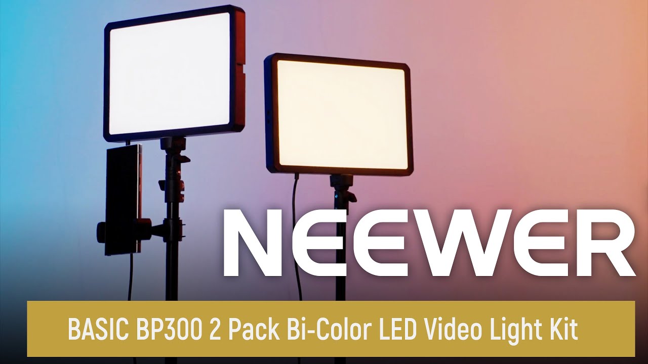 Introducing the NEEWER BASIC BP300 2 Pack Bi-Color LED Video Light Kit