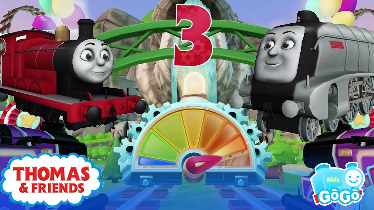 Diamond Ryan VS James VS Spencer Roaring Falls All Train Thomas and Friends: GoGo Thomas (by Budge)