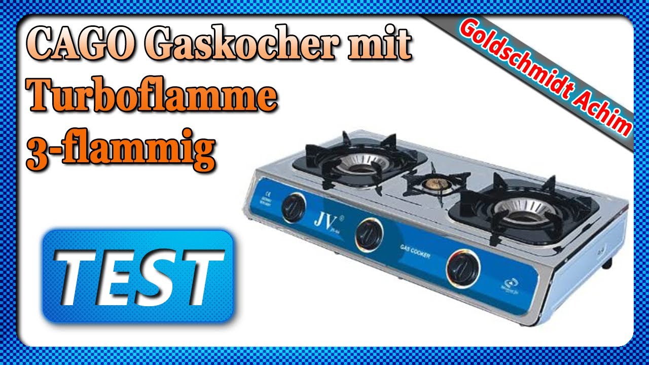 CAGO Gaskocher mit Turboflamme 3-flammig 2023