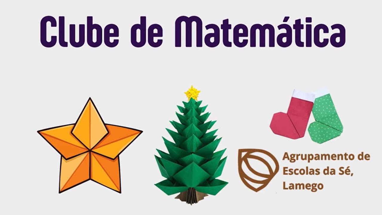 Exposição de Origami de Natal - Clube de Matemática